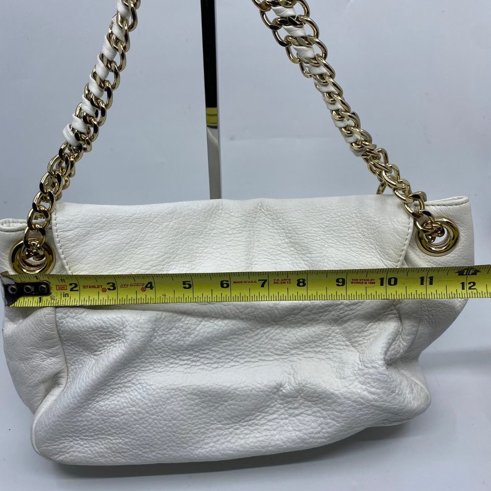 Bebe White Leather Shoulder Bag - Picture 3 of 9